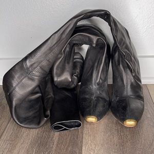 Alexander McQueen over the knee boots